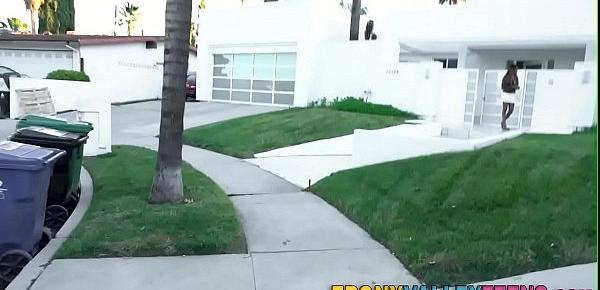  Fancy black babe riding cock